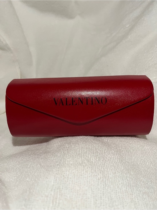 Valentino V3001S Sunglasses Black-White - Silver Accents Made in Italy with Case